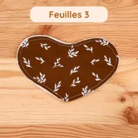 Cœur supplémentaire pour doudou Bee Doux motif Feuilles 3