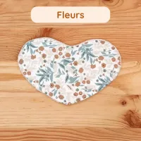 Cœur supplémentaire pour doudou Bee Doux motif Fleurs