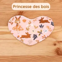 Cœur supplémentaire pour doudou Bee Doux motif Princesse des bois